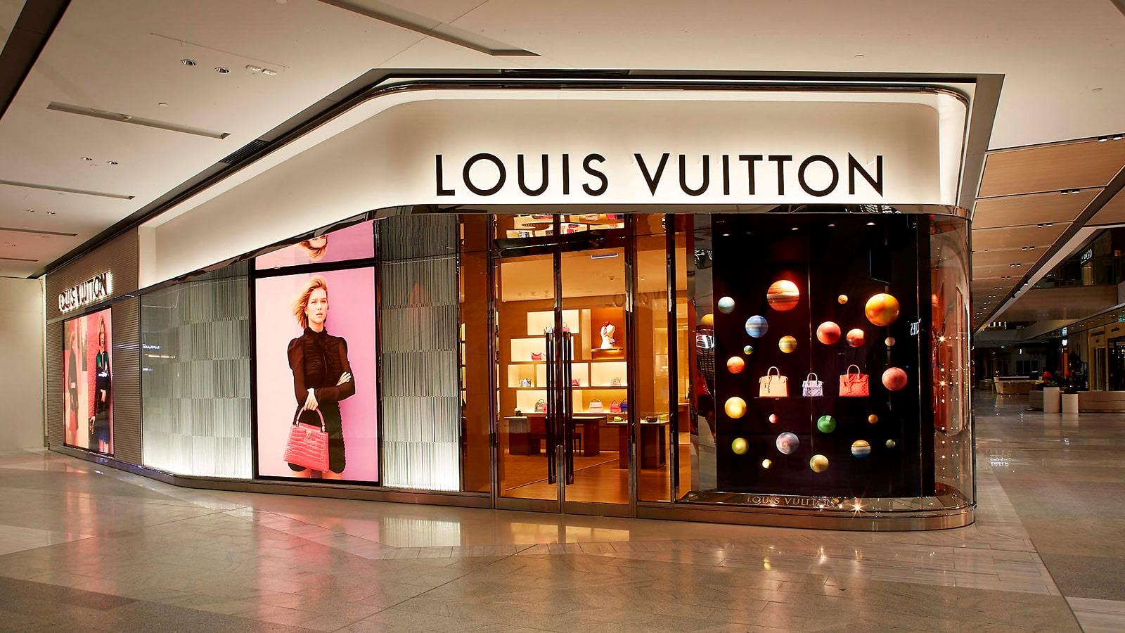 Louis Vuitton shop in shopping center